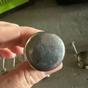 Pewter cabinet knobs